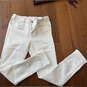 Gently used J Crew runaround white jeans for girls. Size 10